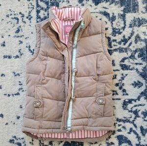 Joules Quilted Tan Puffer Vest Size US 4 XS